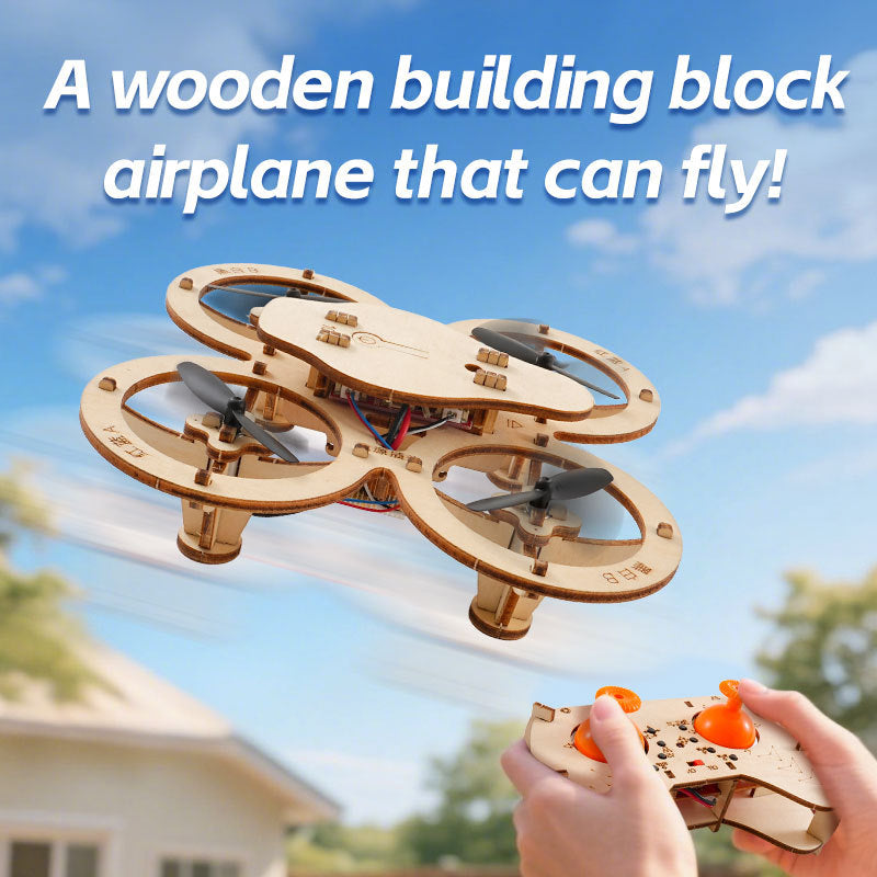 Wooden Assembly DIY  Drone Model