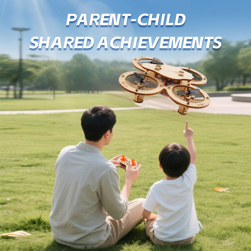 Wooden Assembly DIY  Drone Model